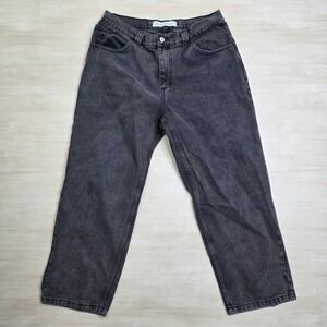 Polar Skate Co Big Boy Jeans Washed Black Baggy Skate Pants Men 32 x 28 Wide Leg